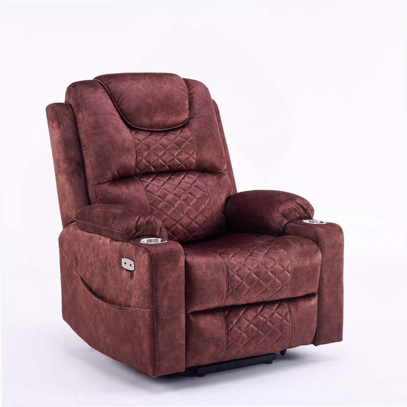 Fauteuil inclinable Power Lift, Brun-roux