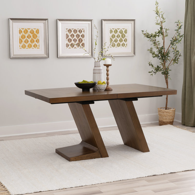 Pamphile 78” Extendable Dining Table with Removable Leaf