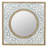 Daria Square Wood Framed Metal Wall Mirror