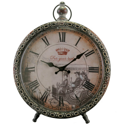 Energicus Stainless Steel Tabletop Clock