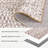 Braided Printed Texture Machine Washable Rug with Rubber Backing for Living Room Non-Slip Dining Room Rug Easy-Cleaning Floor Carpet for Bedroom-1263270139