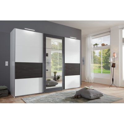 Attalie 3 Door Manufactured Wood Wardrobe
