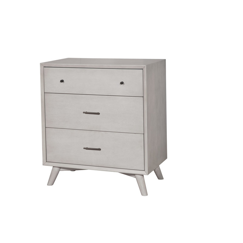 Commode à trois tiroirs Williams, Gris