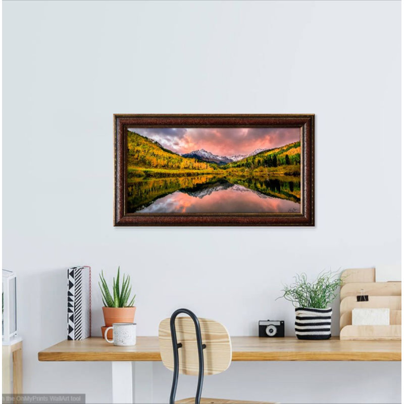 «Rocky Mountain Colorado Fall» par Dan Ballard - reproduction de photo sur toile encadrée