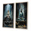 «Dhyan Mudra», ensemble de 2 impressions sur toile de l'hindouisme-102576541-102576544