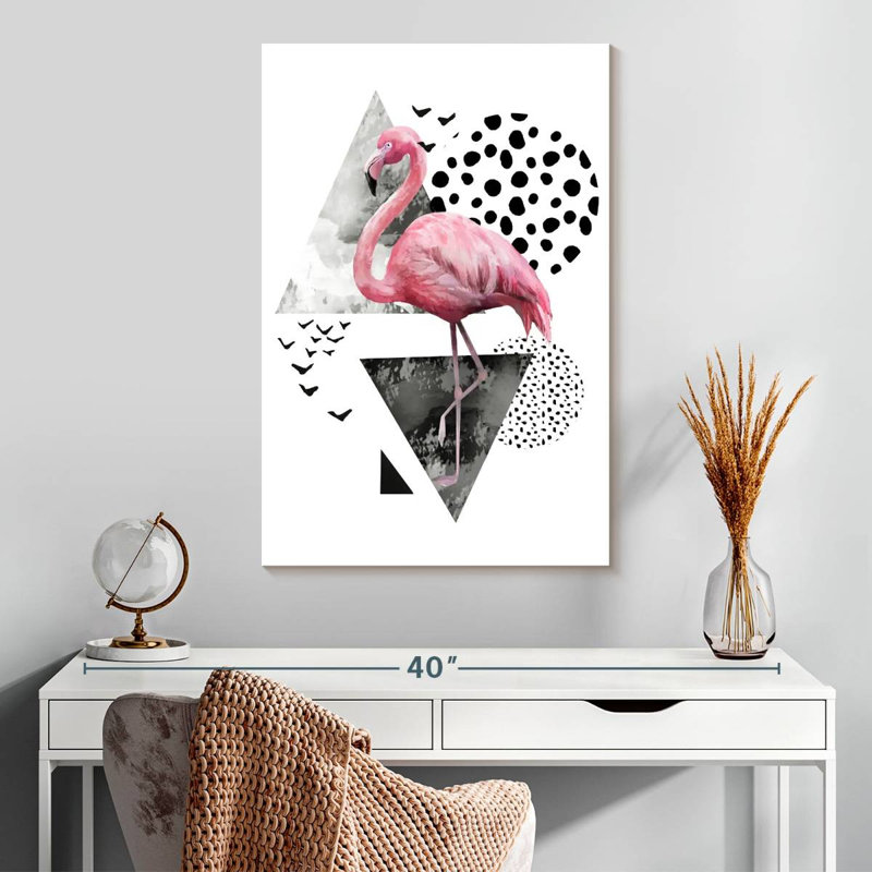 Brampt Modern Flamingo, 30" H x 20" W
