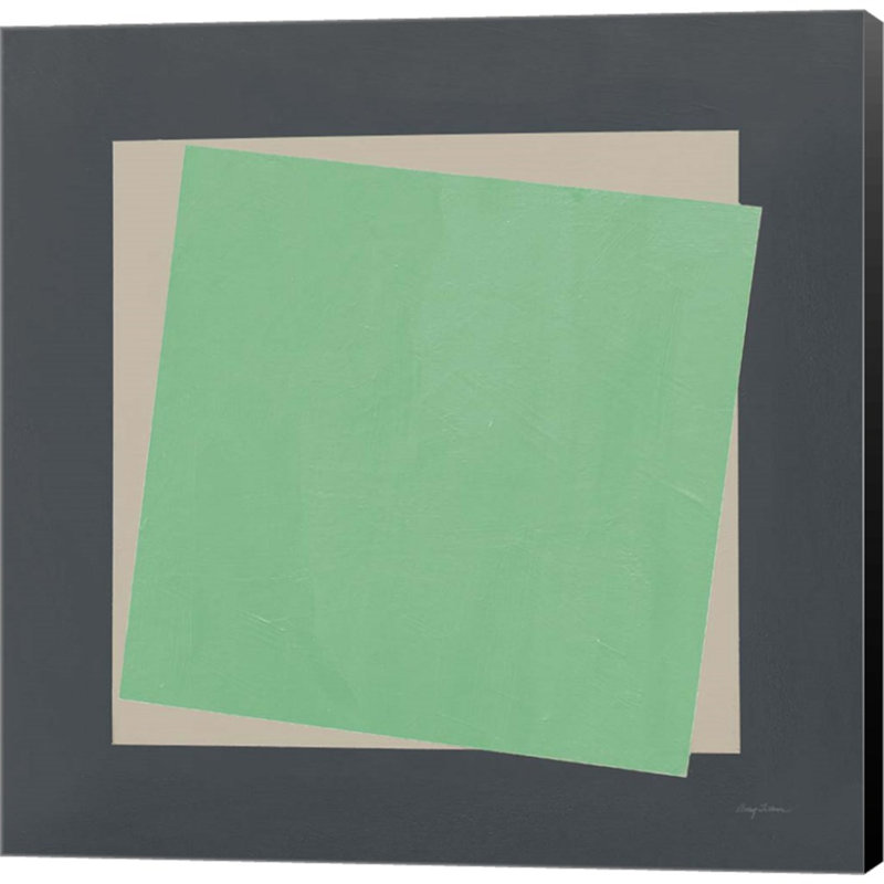 Abstract Wall Decor on Canvas, Green/Gray
