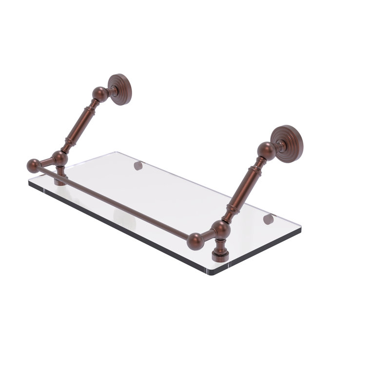 Hertzler Bracket Shelf, Antique Copper, 7.3" H x 18" W x 8.6" D
