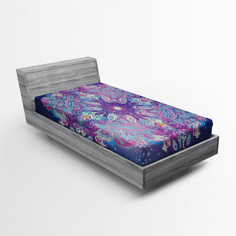 Microfiber Paisley Fitted Sheet, Twin XL Fitted Sheet
