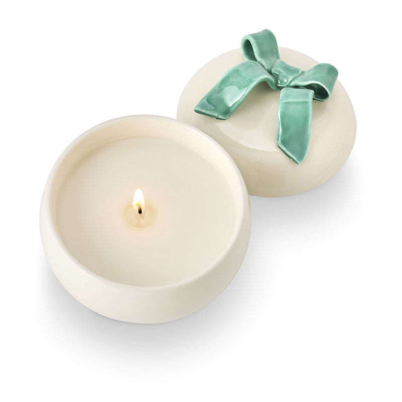 Citrus Crush Bow Ceramic, White