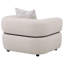 Fauteuil d'appoint rembourré en tissu Hlair beige