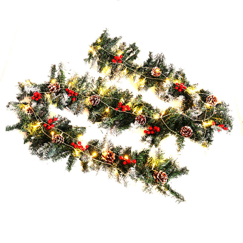 270cm Lighted Faux Garland with Lights