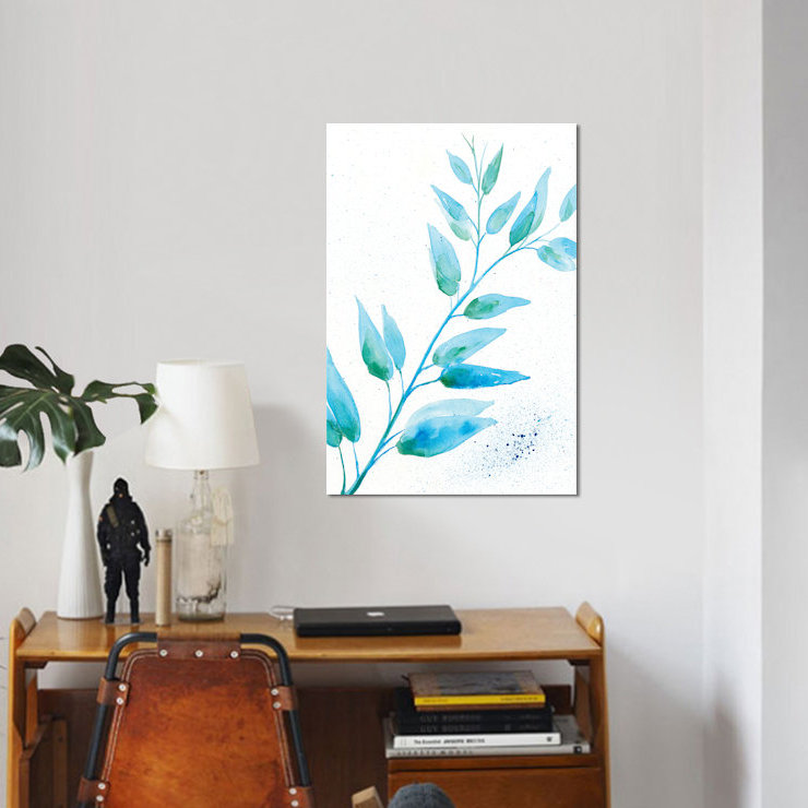 «Leaf Sunshine I», impression sur toile, H 18 po x l 12 po x P 1,5 po, Toile tendue, Pas de tapis