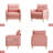George 31" W  Modern Upholstered Chenille Tufted Armchair with Storage Pockets-490566043