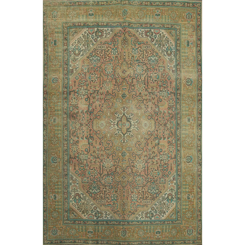 Distressed Traditional Area Rug 7x10