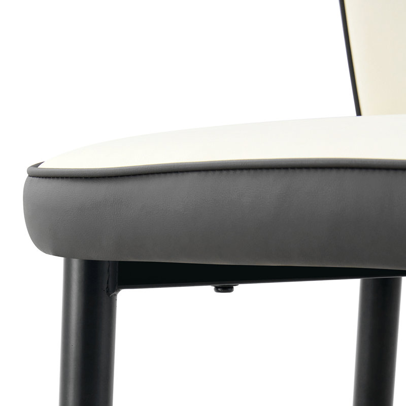Table and chair set.Marble Pattern MDF Dining, Dark Gray
