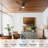 42" Flush Mount Low Profile Small Room Solid Wood Ceiling Fan with LED Light and Remote-610126716