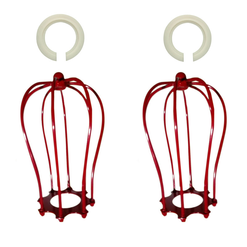 18cm H Metal Novelty Lamp Shade ( Screw On ), Red