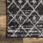 Tapis noir à motif marocain tissé à la machine Amandine-1789518644