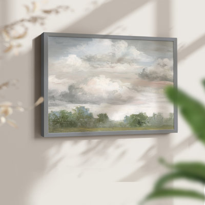 Pastel Monring Sky -Framed Print - Restickable