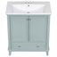 Meuble-lavabo simple 30 avec lavabo vert