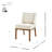 Upholstered Side chair in Off-White