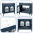 36"Mid-Century Bathroom Vanity with Motion-Sensor Light & Patterned Glass,Farmhouse Sink Cabinet with Storage, High-End Restroom Vanity-944579603