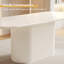 Ensemble de table de salle à manger 86,61 "ovale blanc crème avec 8 chaises pour la cuisine, le bar et le salon-2036055178-2036055183