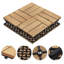 30cm L x 30cm W Solid Wood Tile in Brown-388797931