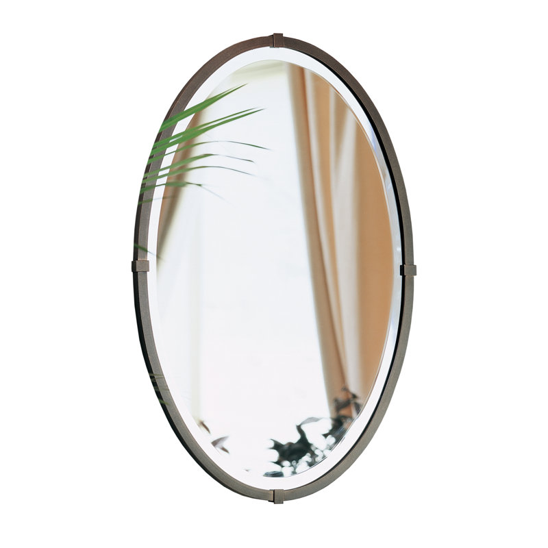 Cow Bell Industrial Beveled Bathroom/Vanity Mirror, Bronze