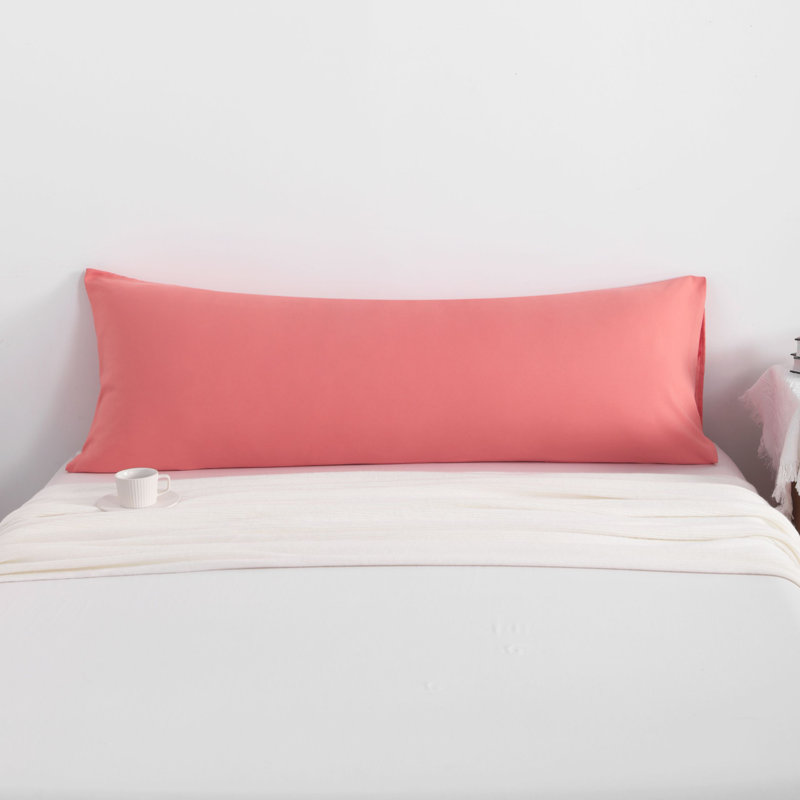 Body Pillow Cover, 1800 Brushed Microfiber Body Pillowcase with Envelope Closure - 20x54 Inches - NTBAY, 2, Caramel