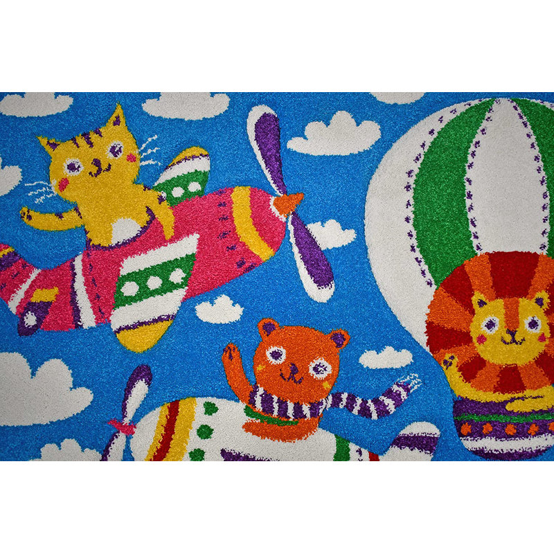 Tapis pour chambre d'enfant, Rectangle 5 pi 3 po x 7 pi 3 po