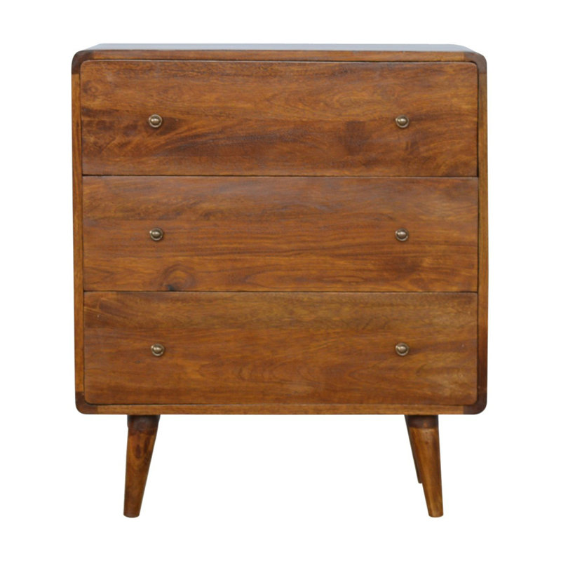 Commode courbée courbée, Châtaigne