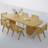 Modern simple solid wood dining table-107856659