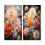 Mums Organic Flow Curved Stems - ensemble d'art mural en métal 2 pièces-165841309