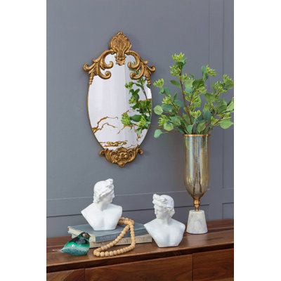 Miroir mural 26 po x 15 po, miroir décoratif pour salon, vestibule, chambre à coucher