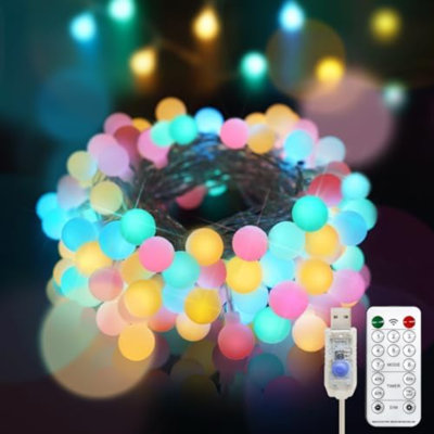 100 - Bulb 36.3 in. Indoor Plug-in LED Fairy Lights