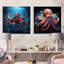 Ensemble de 2 pieuvre Cosmic Art Style-61865874-61865875
