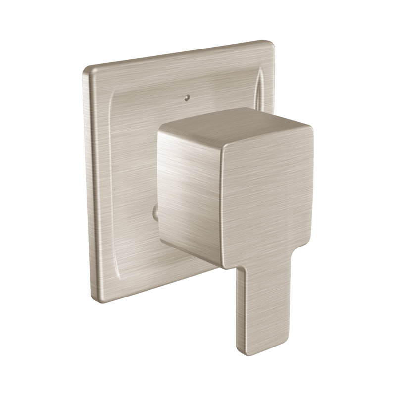 Garniture de robinet de baignoire et douche à transfert 90 Degree, Nickel brossé