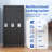 Metal Lockers With Materials - Home Gym Office Garage, Black Spacious Storage Locker For All Purposes