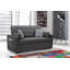 Canapé-lit moderne 70 po (178 cm) L x P x H (180 cm x 62 cm) en lin gris, 1 pièce, avec 2 ports de chargement USB