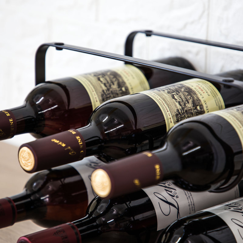 Seger Tabletop Wine Bottle Rack in Black
