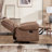 Caleb 38'' Wide Overstuffed Classic Vegan Leather Recliner Chair with Nailhead Trim-2143708993