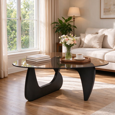 Glass Top End Table
