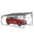 12' x 20' Metal Carport, Heavy-Duty Lean-to Outdoor Canopy Shelter