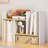 White Desk Organizers And Storage Small Desktop Bookshelf Length Expandable Desk Organization Shelves Counter Corner Book Shelf Adjustable Narrow Book Organizer For Desk Countertop