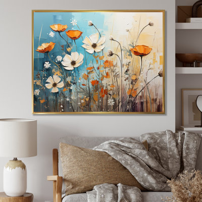 Meadow Whispers Collage IV - Modern Canvas Art Print