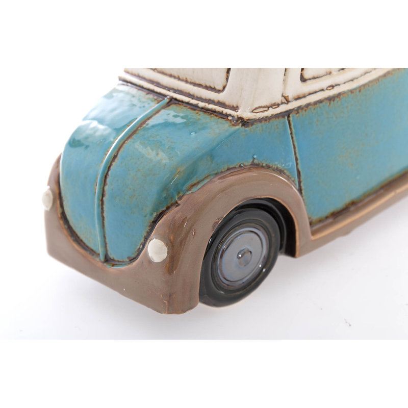 Loyola Ceramic Statue Planter, Green/White