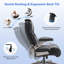 Mikial 500lbs Big and Tall Executive Office Chair - Breathable Leather, 3D Arms, & Air-Compressed Lumbar Support-1766049525