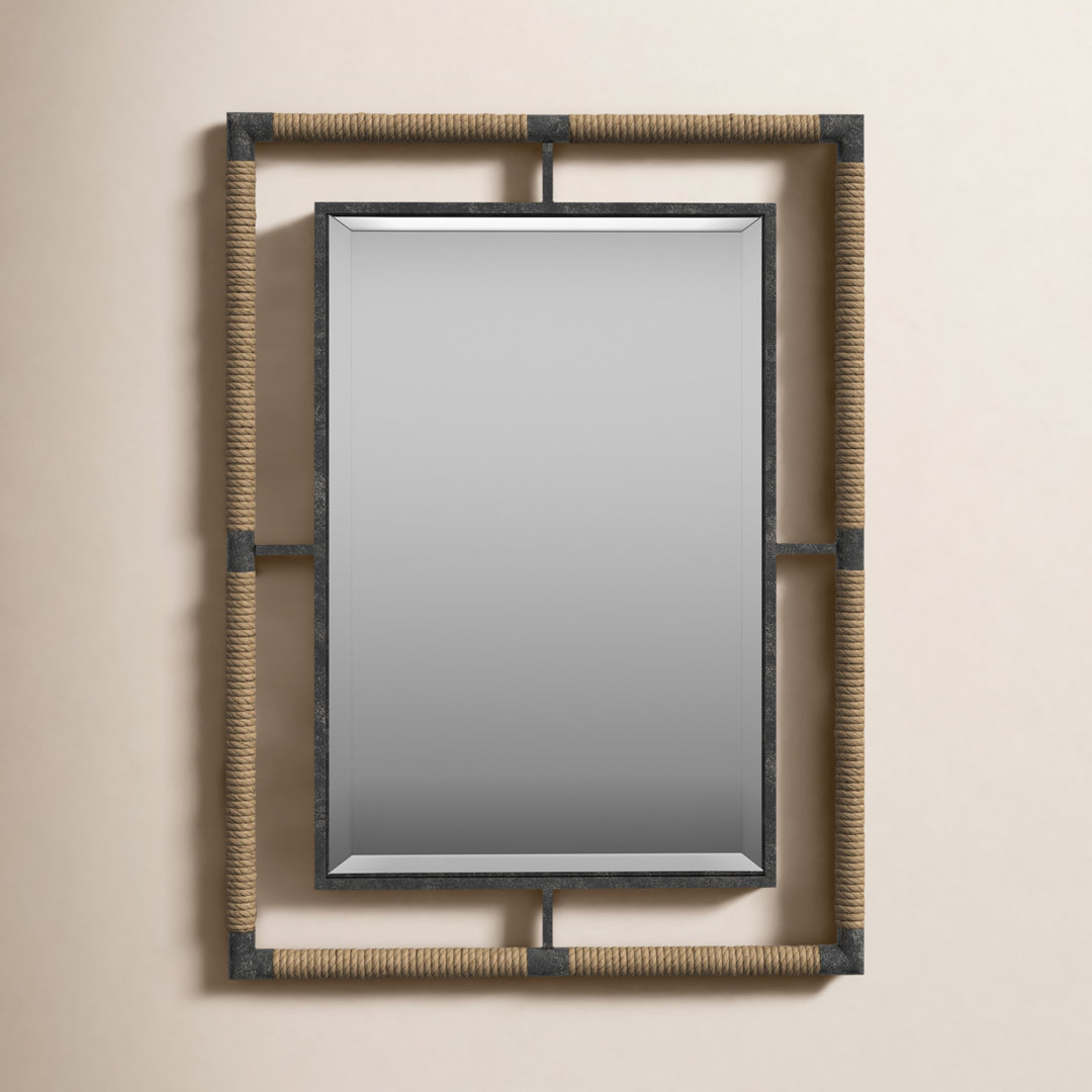 Samara Iron Rectangle Wall Mirror Birch Lane™